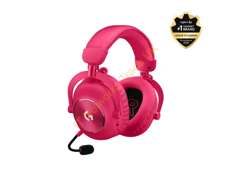 981-001275 - Logitech G 981-001275 headphones/headset Wireless Head-band Gaming Bluetooth Magenta
