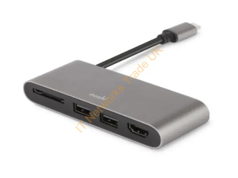 99MO084213 - Moshi 99MO084213 laptop dock/port replicator USB 3.2 Gen 1 (3.1 Gen 1) Type-C Grey