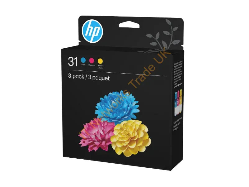 9C228AN - Hp 31 Cmy Original Ink Bottle Combo 3-Pack