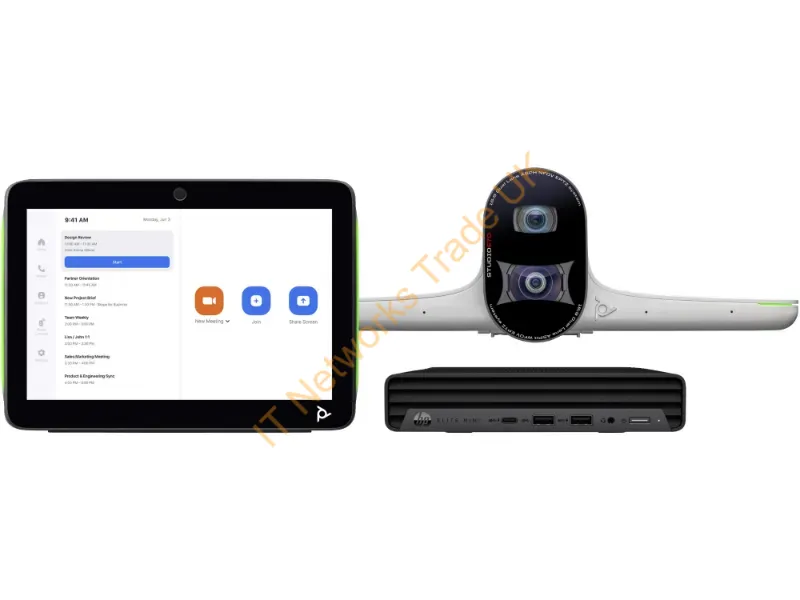 9C941AA - HP Poly Poly Studio Large Room Bundle for Zoom Rooms: Studio E70 Smart Camera and HP PC w/TC10 (ABU)