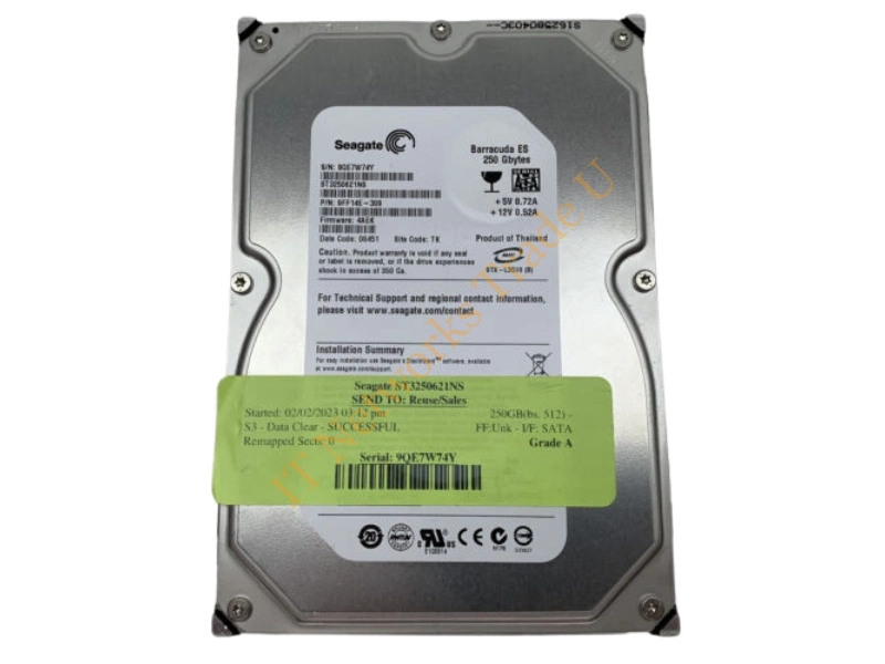 9FF14E-309 Seagate Barracuda ES 250GB 7200RPM SATA 3Gb/s 16MB Cache 3.5-inch Desktop Hard Disk Drive Internal HDD