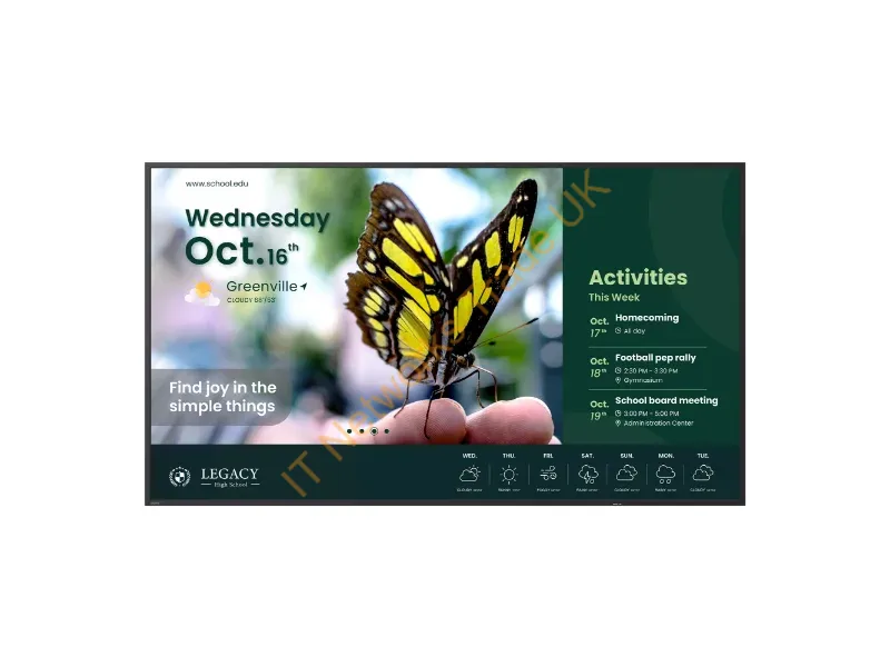 9H.S41TB.RE2 - BenQ ST5504 Digital signage flat panel 139.7 cm (55") LCD 350 cd/m� 4K Ultra HD Black Built-in processor Android 18/7