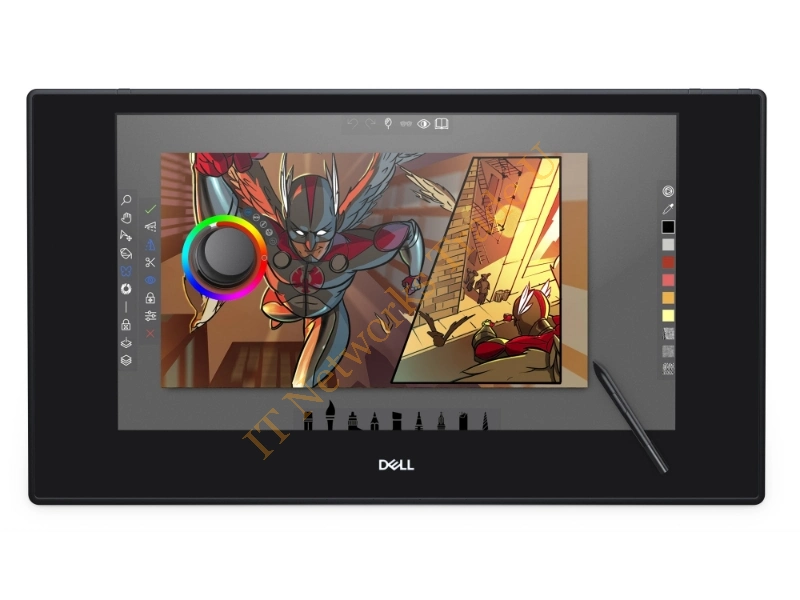 9KGFK - DELL KV2718D 598.74 x 337.66mm Bluetooth Black graphic tablet Cable