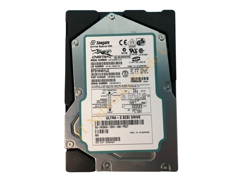 9P2006-023 Seagate 18GB 15000RPM Ultra 160 SCSI 3.5-inch Server Hard Drive Internal HDD