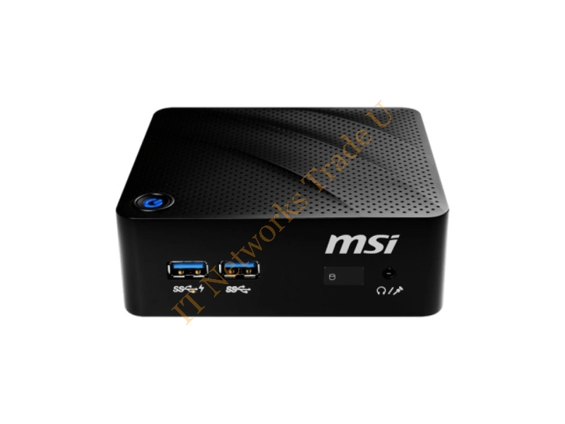 MSI Cubi N-030DE 1.6GHz N3160 Small Desktop Black Mini PC Workstation Systems