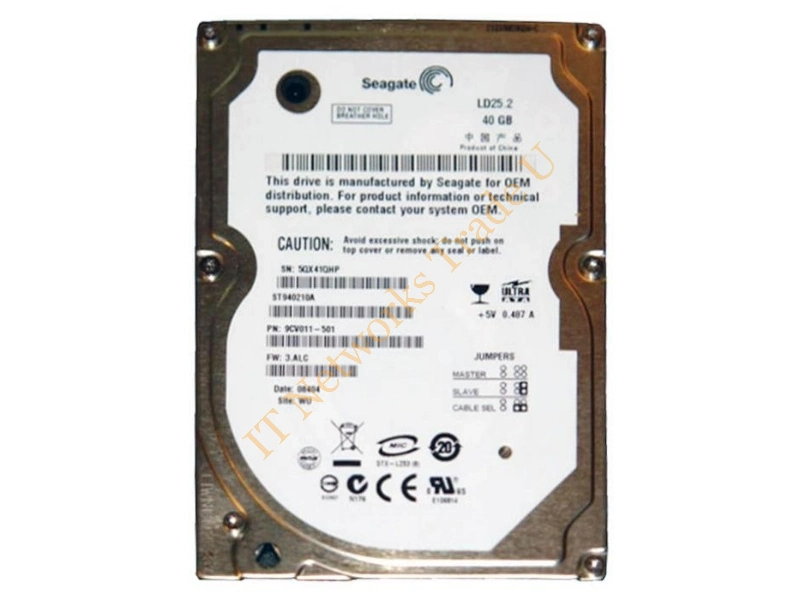 9W2711-033 Seagate BarraCuda 7200.7 40GB 7200RPM SATA 1.5Gb/s 2MB Cache 3.5-inch Desktop Hard Disk Drive Internal HDD
