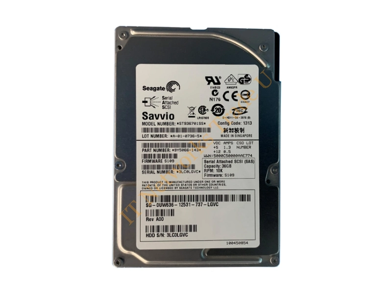 9Y5066-604 Seagate 36GB 10000RPM SAS 3Gb/s 2.5-inch Server Hard Drive Internal HDD