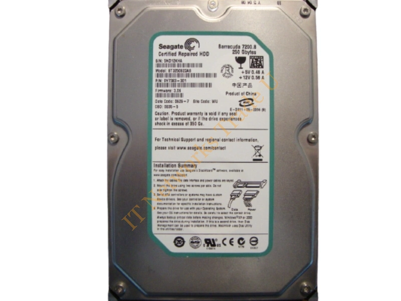9Y7383-031 Seagate 250GB 7200RPM SATA 1.5Gb/s 3.5-inch Desktop Hard Disk Drive Internal HDD