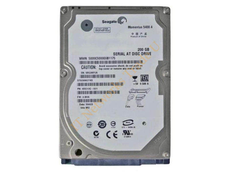 9Y7389-301 Seagate BarraCuda 7200.8 200GB 7200RPM SATA 1.5Gb/s 8MB Cache 3.5-inch Desktop Hard Disk Drive Internal HDD