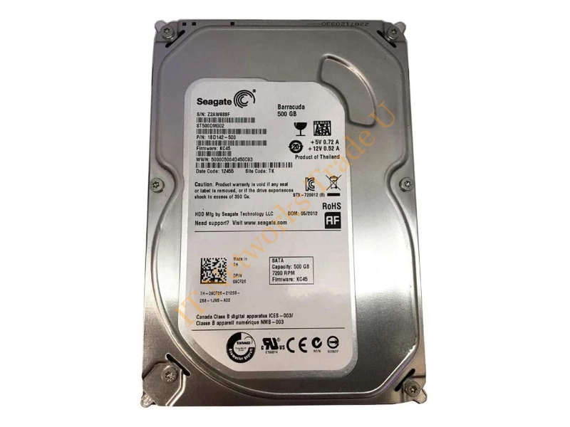 9YP142-303 Seagate BarraCuda 7200.12 500GB 7200RPM SATA 6Gb/s 16MB Cache 3.5-inch Desktop Hard Disk Drive Internal HDD