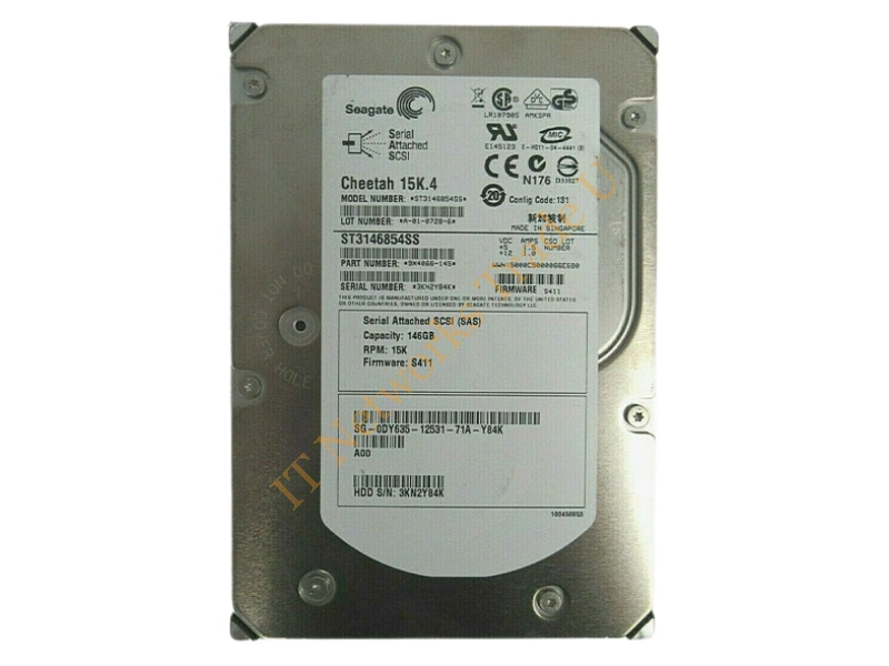 9X4066-033 Seagate 146GB 15000RPM SAS 3Gb/s 3.5-inch Server Hard Drive Internal HDD