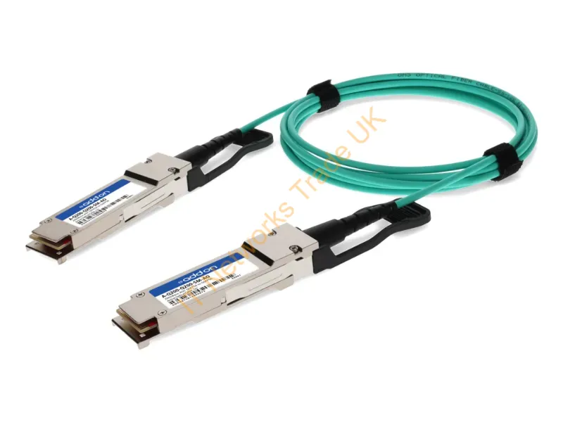 A-Q200-Q200-5M-AO - Addon Networks A-Q200-Q200-5M-Ao Infiniband/Fibre Optic Cable 196.9" (5 M) Qsfp56 Aoc Aqua Color