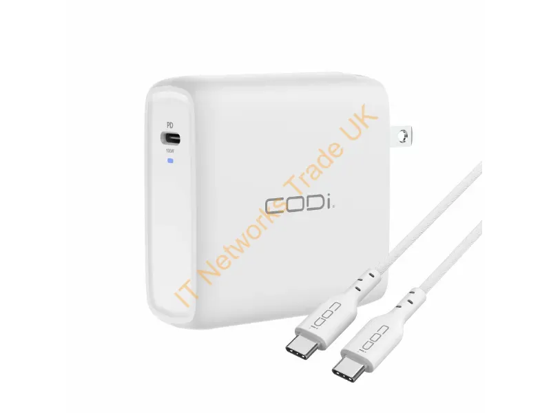A01118 - Codi A01118 Mobile Device Charger Universal White Ac Fast Charging Indoor
