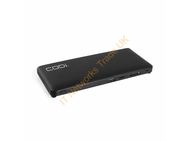 A01202 - Codi A01202 Laptop Dock/Port Replicator Wired Black