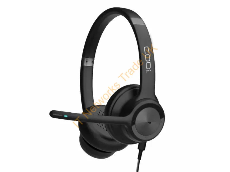 A04618 - Codi A04618 Headphones/Headset Wired Head-Band Office/Call Center Usb Type-A Black