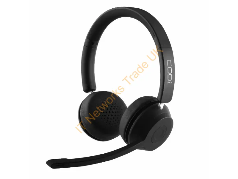 A04619 - Codi A04619 Headphones/Headset Wired & Wireless Head-Band Office/Call Center Usb Type-A Bluetooth Black
