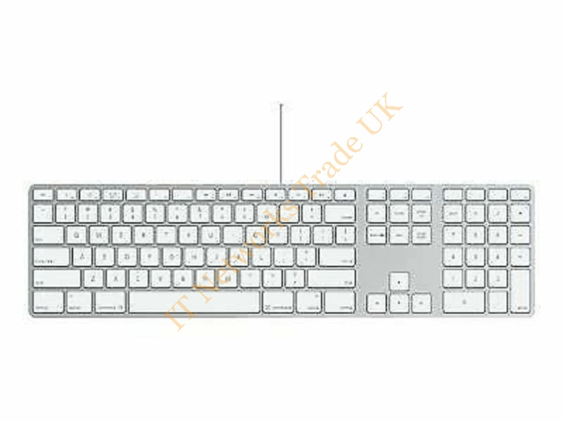 A1243 Apple Aluminum USB Wired KeyBoard With Numeric Keypad Desktop Keyboard