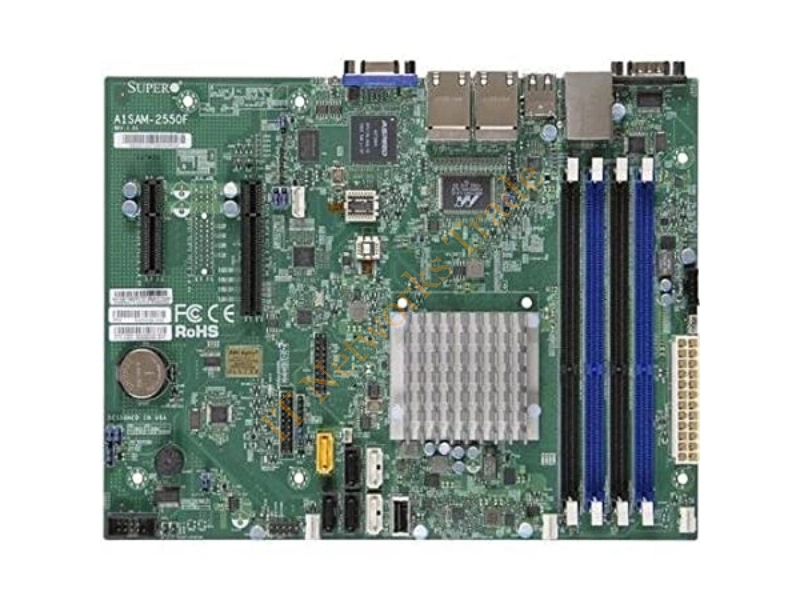 A1SAM-2550F-B Supermicro Intel Atom C2550/ DDR3/ SATA3/ V/4GbE/ MicroATX Motherboard / CPU Combo Desktop Motherboard