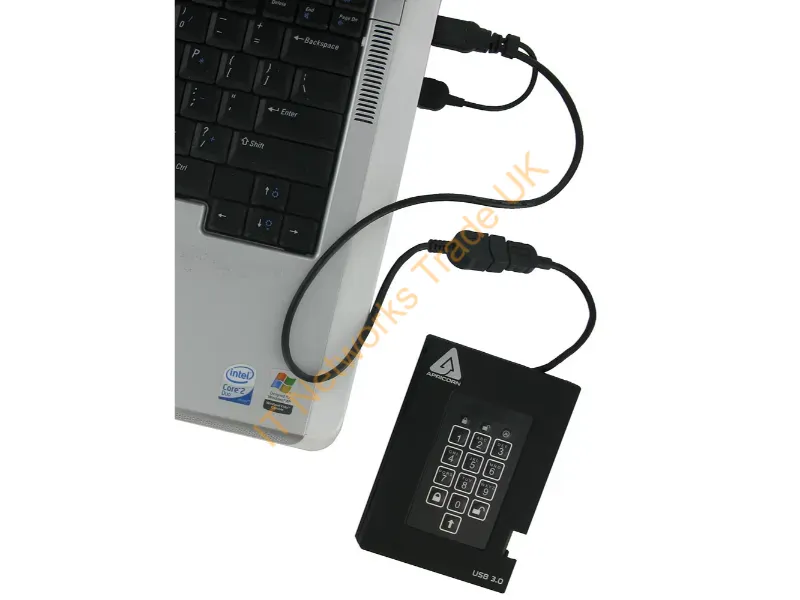 A25-3PL256-S512F - Apricorn Aegis Padlock Fortress 512 Gb Usb 3.2 Gen 1 (3.1 Gen 1) Black