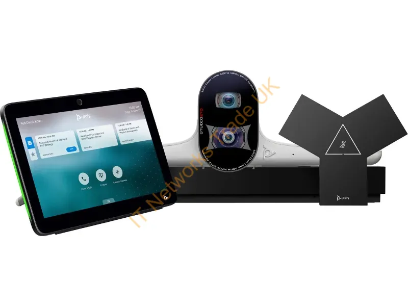 A2QP0AA#AC3 - HP Poly G7500 No Radio or Power Cord Video conference system (Poly Studio E70 camera, Poly TC10 touch controller, Poly G7500 codec) Zoom Certified, Certified for Microsoft Teams black TAA Compliant power adapter included