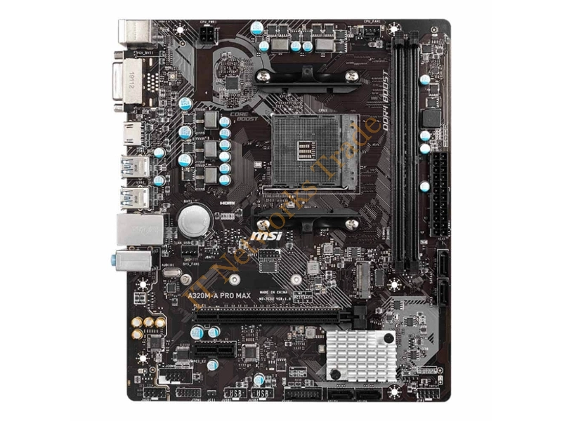 A320MAPMAX MSI A320M-A PRO MAX Socket AM4/ AMD A320/ DDR4/ SATA3 / USB3.2/ M.2/ m-ATX Motherboard Desktop Motherboard