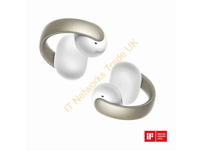 A3388G21 - Soundcore Aeroclip Headset True Wireless Stereo (TWS) Open-ear Calls/Music/Sport/Everyday Bluetooth Champagne, White