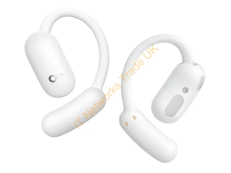 A3874G21 - Soundcore AeroFit 2 Headphones Wireless Open-ear Calls/Music/Sport/Everyday Bluetooth White