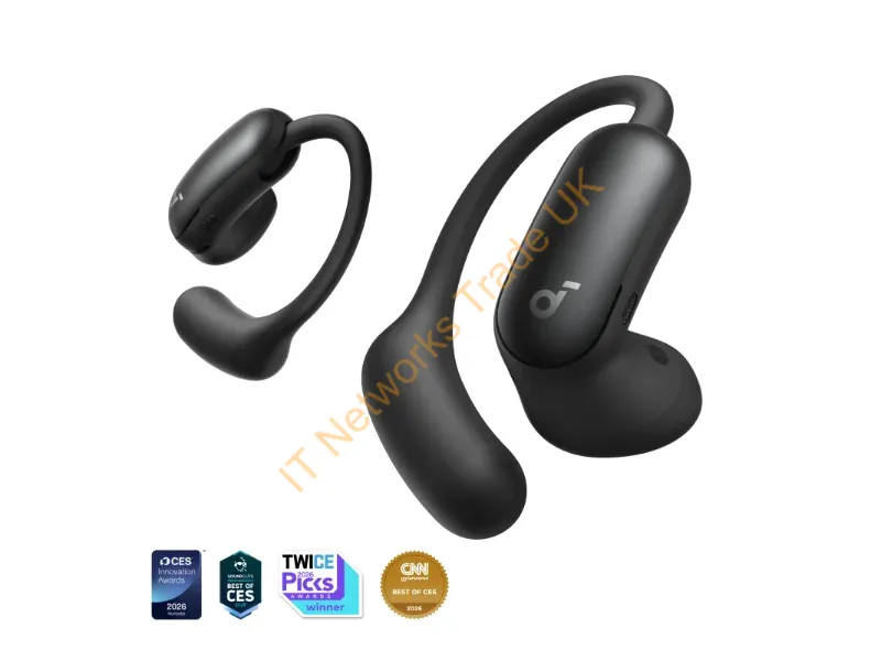A3875G11 - Soundcore AeroFit 2 Pro 2-in-1 Hybrid Earbuds, Black