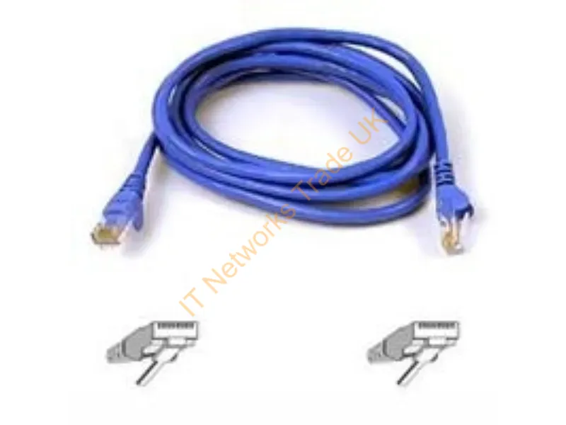 A3L781-03-BLU Belkin 3FT Cat5e Non Moled Ethernet Patch Cable (Blue) Network Ethernet Cable