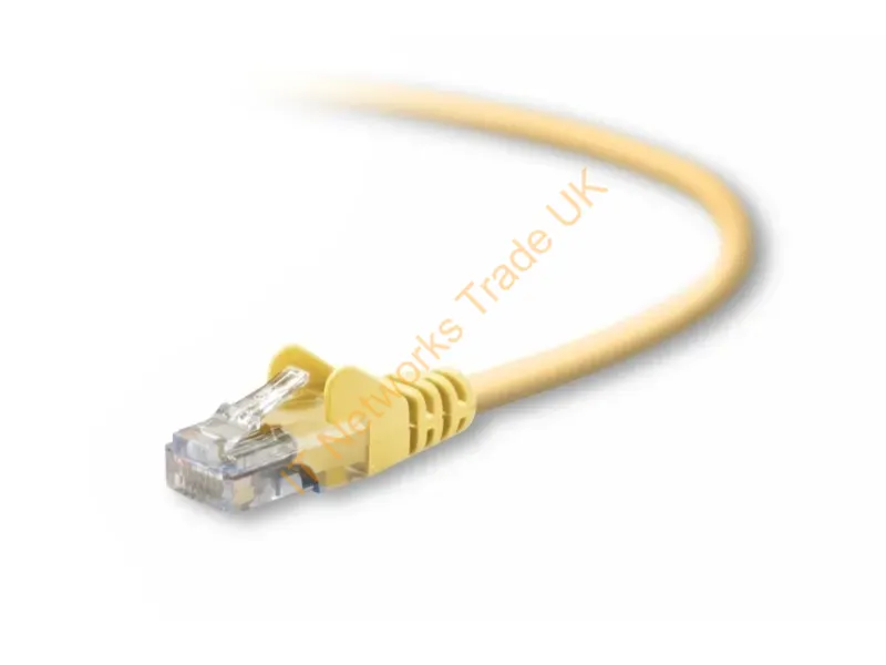 A3L791-03-YLW-S Belkin 3FT Cat5E Snagless Ethernet Patch Cable (Yellow) Network Ethernet Cable