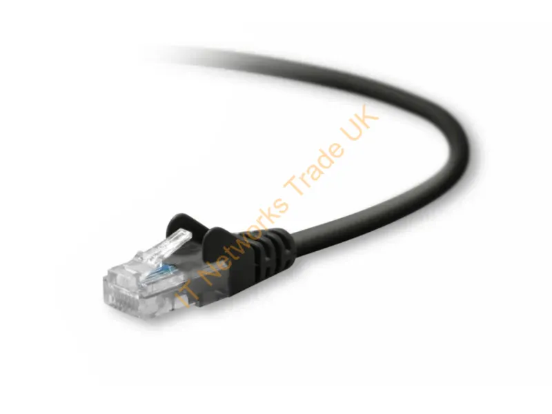 A3L791-06-BLK-S Belkin 6ft Cat5e RJ45 Network Patch Cable (Black) Network Ethernet Cable