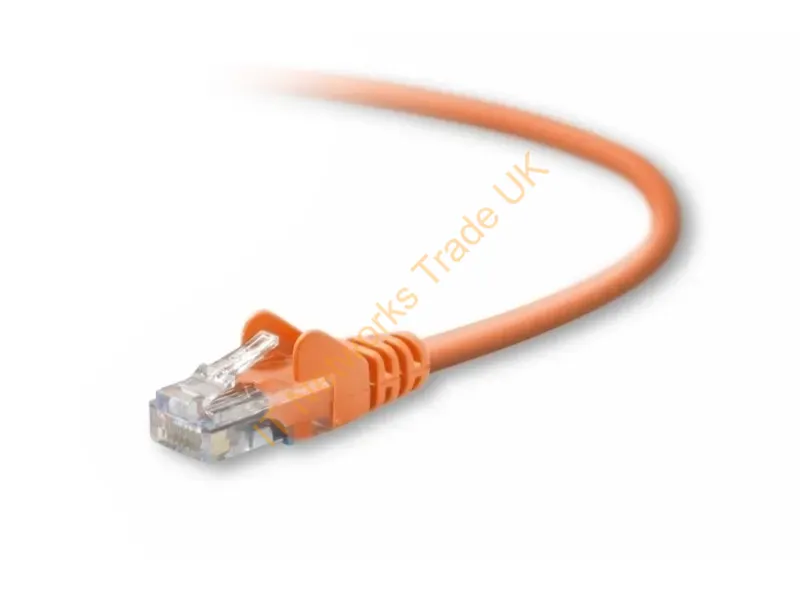 A3L791-10-ORG-S Belkin 10ft Cat5e RJ45 Network Patch Cable (Orange) Network Ethernet Cable