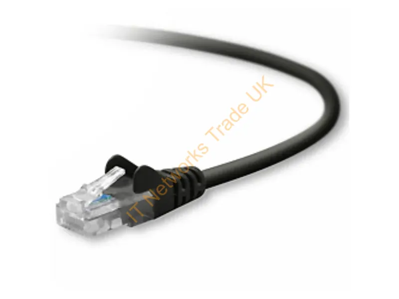 A3L791-18IN-BLK Belkin 18-inch Cat5e RJ45 Network Patch Cable (Black) Network Ethernet Cable