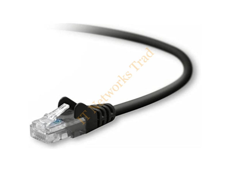 A3L791B01M-BLK Belkin 1M Cat5e UTP Snagless Network Patch Cable (Black) Network Ethernet Cable