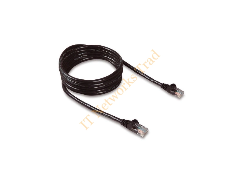 A3L791B02M-BLK Belkin 2M Cat5e UTP Snagless Network Patch Cable (Black) Network Ethernet Cable
