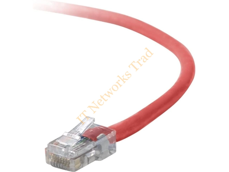 A3L791B02M-REDS Belkin 2M Cat5e Assembled UTP Network Patch Cable (Red) Network Ethernet Cable