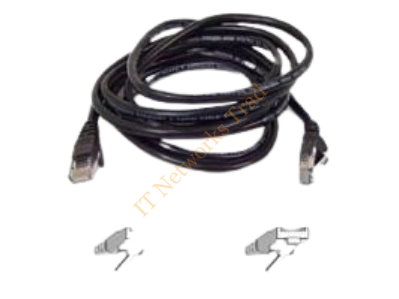 A3L791B03M-BLK Belkin 3M Cat5e RJ45 Network Patch Cable (Black) Network Ethernet Cable