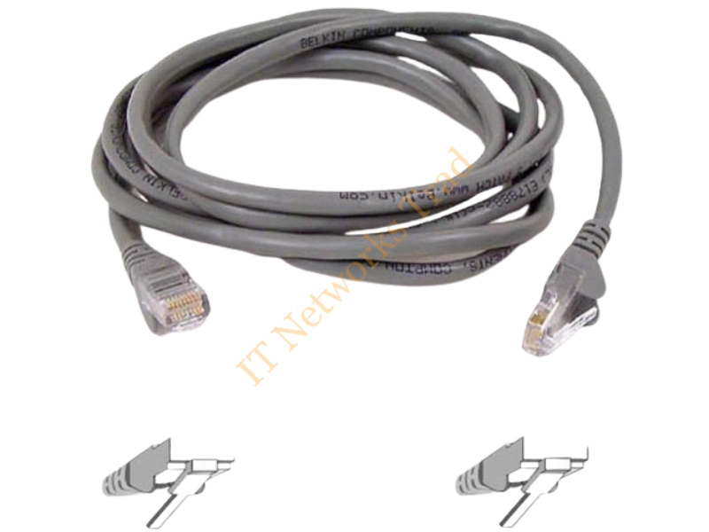 A3L791B10M-S Belkin 10M Cat5e RJ45 Snagless Molded Network Patch Cable Network Ethernet Cable