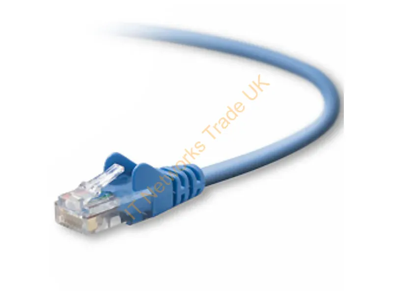 A3L791B25-BLU-S Belkin 25ft Cat5e RJ45 Snagless Network Patch Cable (Blue) Network Ethernet Cable