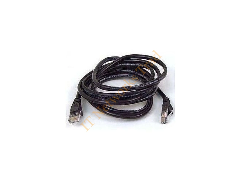 A3L791B50CM-BLK Belkin 1.7ft Cat5e RJ45 Assembled UTP Patch Cable (Black) Network Ethernet Cable