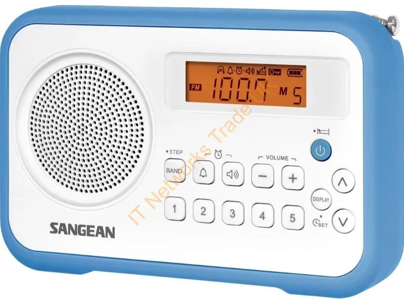 A500302 - Sangean Traveller 180 Portable Blue, White