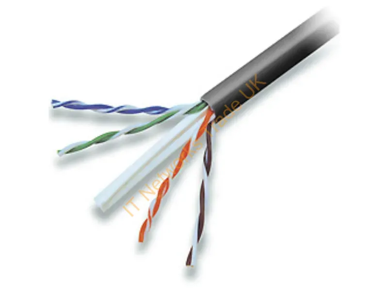 A7L704-1000BK-P - Belkin Cat6 Solid Bulk Cable Plenum Networking Cable Black 11811" (300 M)