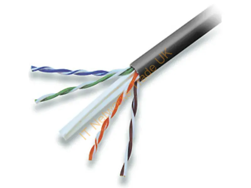 A7L704-500-BLK - Belkin Cat6 Solid Bulk Cable 500 Ft Networking Cable Black 6000" (152.4 M)