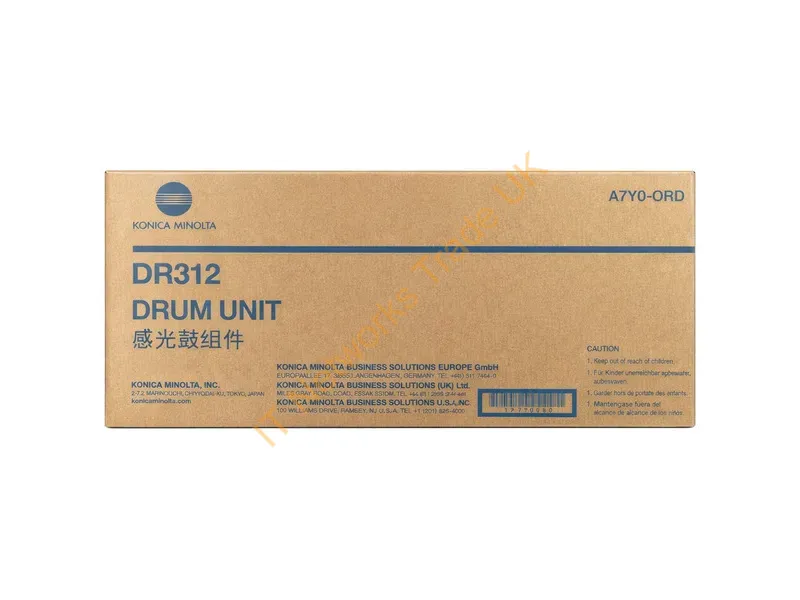 A7Y00RD - Konica Minolta A7Y00RD/DR-312K Drum unit, 80K pages for KM Bizhub 227