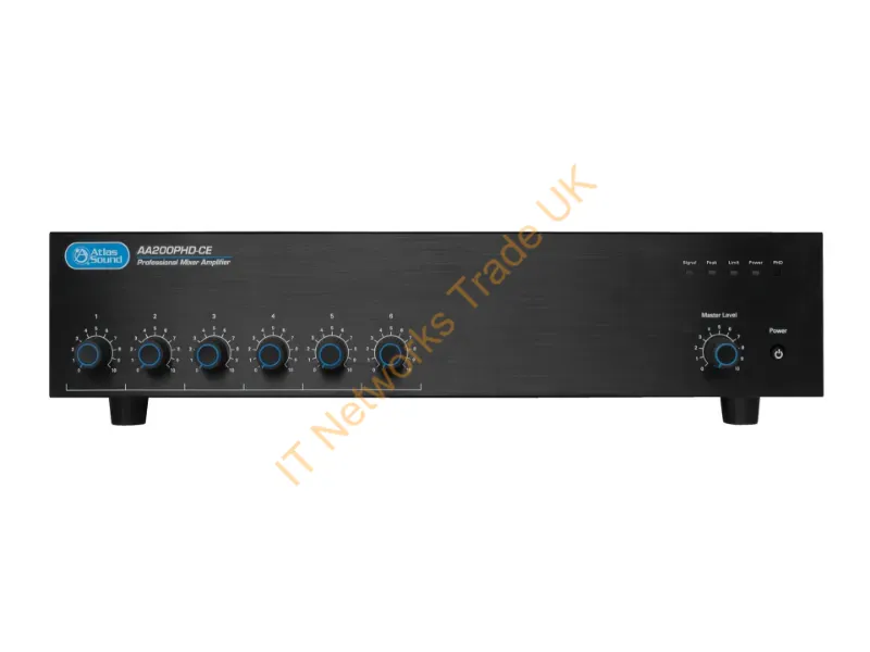 AA200PHD - Atlasied Aa200Phd Audio Amplifier 6.0 Channels Performance/Stage Black