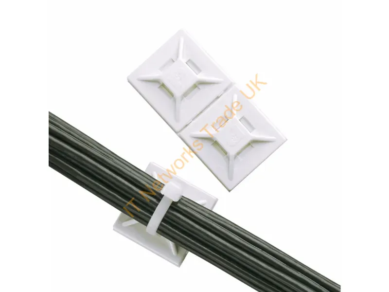 ABMM-AT-D - Panduit Abmm-At-D Cable Tie Parallel Entry Cable Tie Acrylic, Acrylonitrile Butadiene Styrene (Abs) White 500 Pc(S)