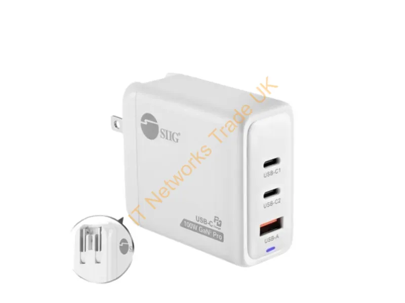 AC-PW1Z11-S1 - Siig Ac-Pw1Z11-S1 Mobile Device Charger Universal White Fast Charging Indoor