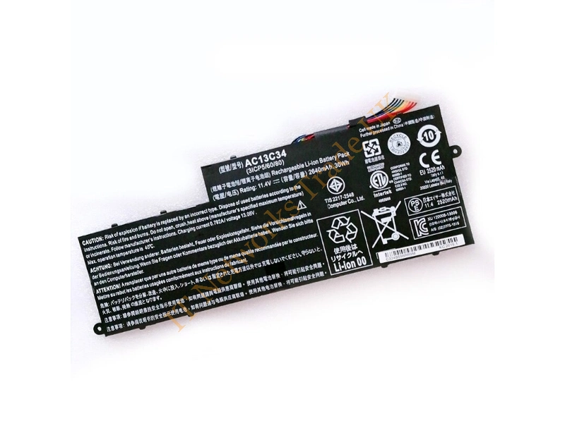 AC13C34 Acer 2520mAh 11.4V Battery for Aspire V5-122p Series Laptop Battery