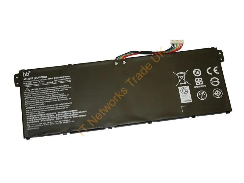 AC14B8K-BTI - Bti Ac14B8K- Industrial Rechargeable Battery Lithium Polymer (Lipo) 3270 Mah 15.2 V