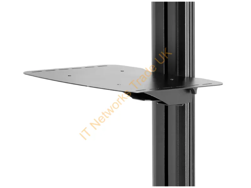 ACC-MS - Peerless Acc-Ms Multimedia Cart Accessory Black Metal Shelf
